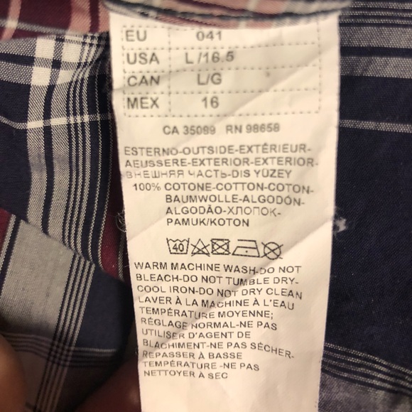 Paul & Shark navy plaid shirt - Picture 8 of 8